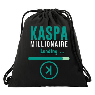 Kaspa Crypto Millionaire Loading Kaspa Miner Digital Bullrun Drawstring Bag