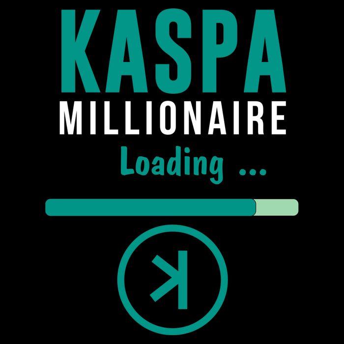 Kaspa Crypto Millionaire Loading Kaspa Miner Digital Bullrun Flat Bill Trucker Hat