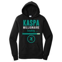 Kaspa Crypto Millionaire Loading Kaspa Miner Digital Bullrun Women's Pullover Hoodie