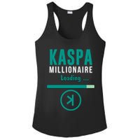 Kaspa Crypto Millionaire Loading Kaspa Miner Digital Bullrun Ladies PosiCharge Competitor Racerback Tank