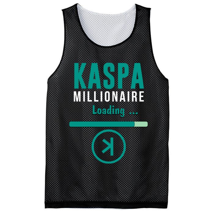 Kaspa Crypto Millionaire Loading Kaspa Miner Digital Bullrun Mesh Reversible Basketball Jersey Tank
