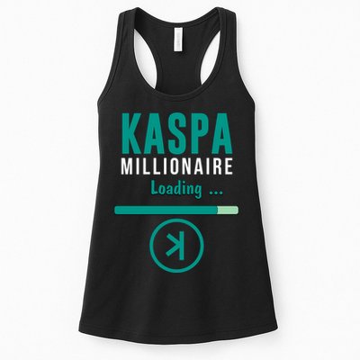 Kaspa Crypto Millionaire Loading Kaspa Miner Digital Bullrun Womens Tank Top
