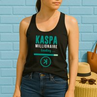 Kaspa Crypto Millionaire Loading Kaspa Miner Digital Bullrun Womens Tank Top