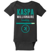 Kaspa Crypto Millionaire Loading Kaspa Miner Digital Bullrun Baby Bodysuit