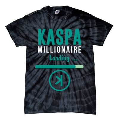 Kaspa Crypto Millionaire Loading Kaspa Miner Digital Bullrun Tie-Dye T-Shirt