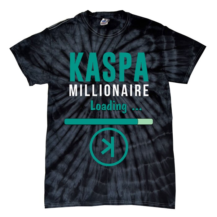 Kaspa Crypto Millionaire Loading Kaspa Miner Digital Bullrun Tie-Dye T-Shirt