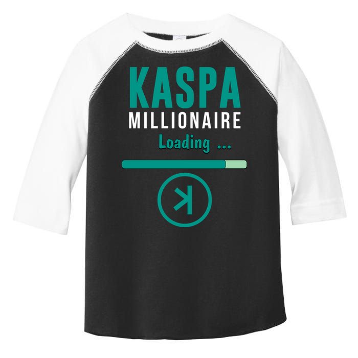Kaspa Crypto Millionaire Loading Kaspa Miner Digital Bullrun Toddler Fine Jersey T-Shirt