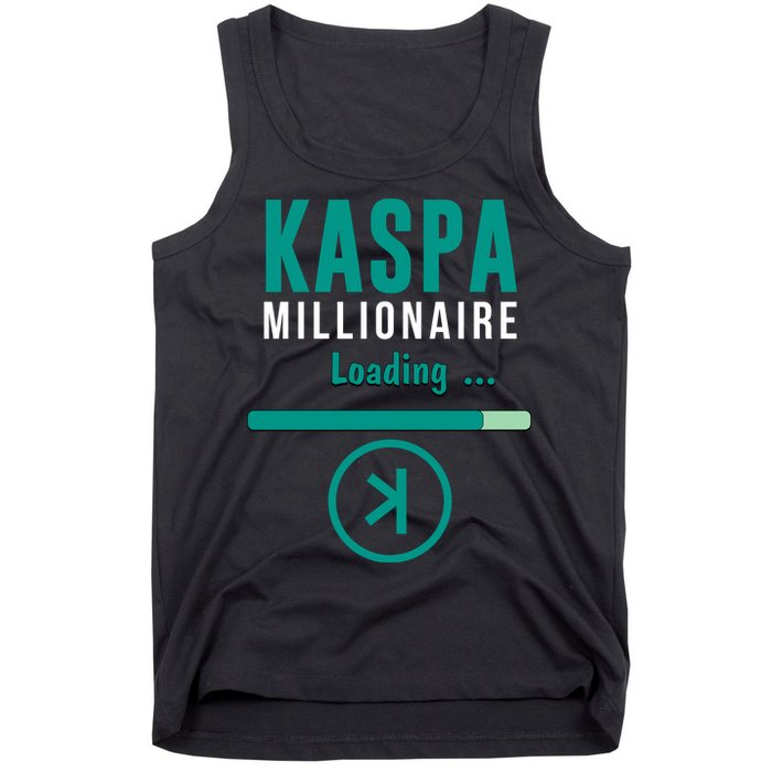 Kaspa Crypto Millionaire Loading Kaspa Miner Digital Bullrun Tank Top