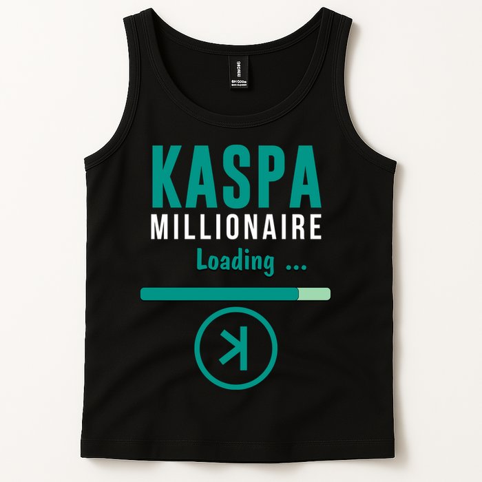 Kaspa Crypto Millionaire Loading Kaspa Miner Digital Bullrun Tank Top
