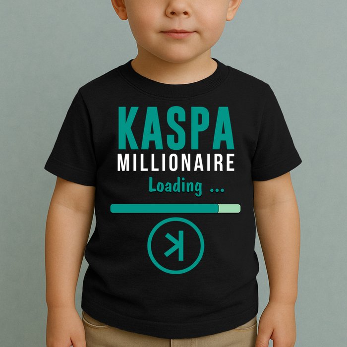 Kaspa Crypto Millionaire Loading Kaspa Miner Digital Bullrun Toddler T-Shirt