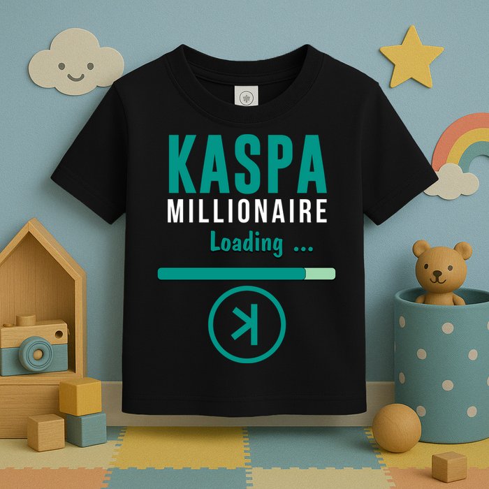 Kaspa Crypto Millionaire Loading Kaspa Miner Digital Bullrun Toddler T-Shirt
