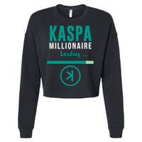 Kaspa Crypto Millionaire Loading Kaspa Miner Digital Bullrun Cropped Pullover Crew