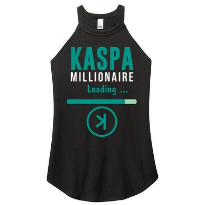 Kaspa Crypto Millionaire Loading Kaspa Miner Digital Bullrun Women's Perfect Tri Rocker Tank