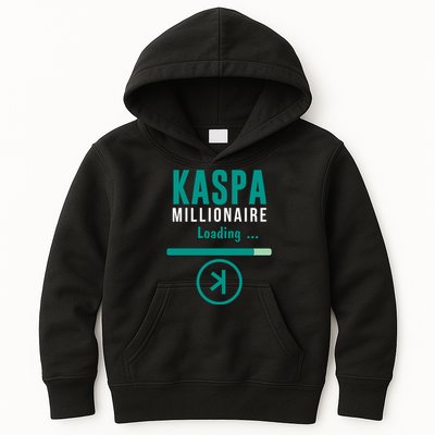 Kaspa Crypto Millionaire Loading Kaspa Miner Digital Bullrun Kids Hoodie