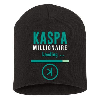 Kaspa Crypto Millionaire Loading Kaspa Miner Digital Bullrun Short Acrylic Beanie