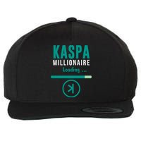 Kaspa Crypto Millionaire Loading Kaspa Miner Digital Bullrun Wool Snapback Cap