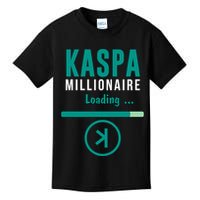 Kaspa Crypto Millionaire Loading Kaspa Miner Digital Bullrun Kids T-Shirt