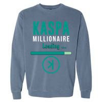 Kaspa Crypto Millionaire Loading Kaspa Miner Digital Bullrun Garment-Dyed Sweatshirt