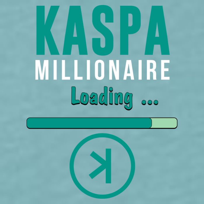 Kaspa Crypto Millionaire Loading Kaspa Miner Digital Bullrun Sueded Cloud Jersey T-Shirt