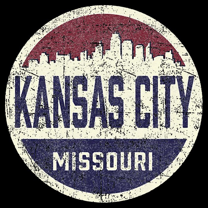 Kansas City Missouri Retro City Skyline Souvenir T-Shirt