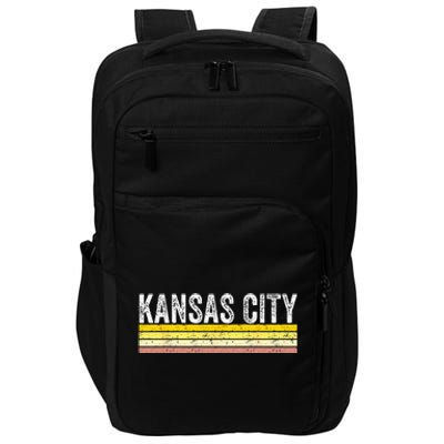 Kansas City Missouri Retro Vintage Weathered Throwback Impact Tech Backpack