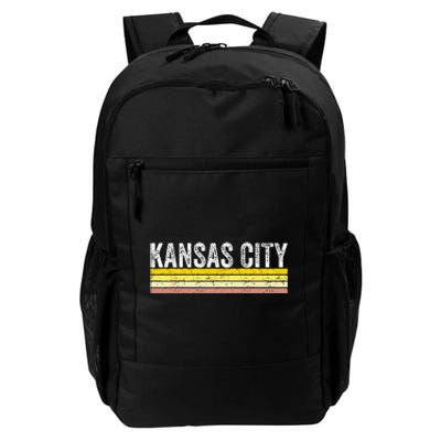 Kansas City Missouri Retro Vintage Weathered Throwback Daily Commute Backpack