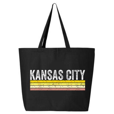 Kansas City Missouri Retro Vintage Weathered Throwback 25L Jumbo Tote