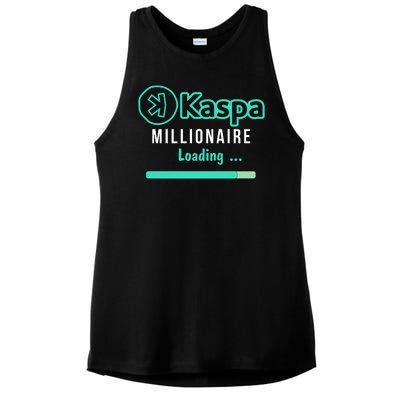 Kaspa Crypto Millionaire Loading Kaspa Miner Crypto Bullrun Ladies PosiCharge Tri-Blend Wicking Tank