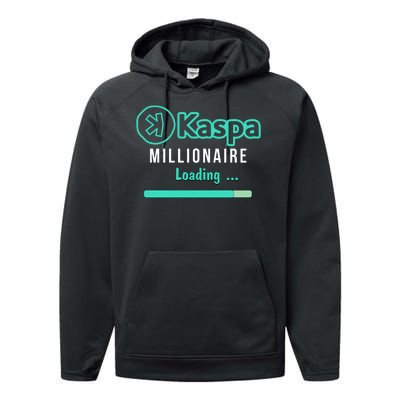 Kaspa Crypto Millionaire Loading Kaspa Miner Crypto Bullrun Performance Fleece Hoodie