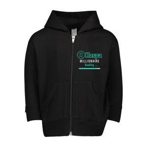 Kaspa Crypto Millionaire Loading Kaspa Miner Crypto Bullrun Toddler Zip Fleece Hoodie