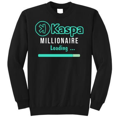 Kaspa Crypto Millionaire Loading Kaspa Miner Crypto Bullrun Sweatshirt