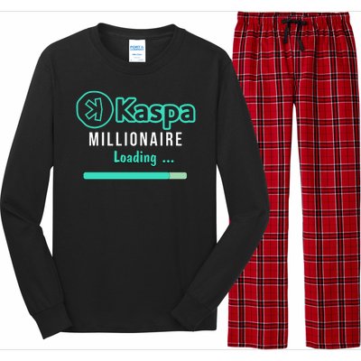 Kaspa Crypto Millionaire Loading Kaspa Miner Crypto Bullrun Long Sleeve Pajama Set