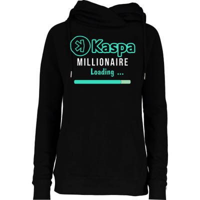 Kaspa Crypto Millionaire Loading Kaspa Miner Crypto Bullrun Womens Funnel Neck Pullover Hood