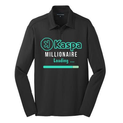 Kaspa Crypto Millionaire Loading Kaspa Miner Crypto Bullrun Silk Touch Performance Long Sleeve Polo