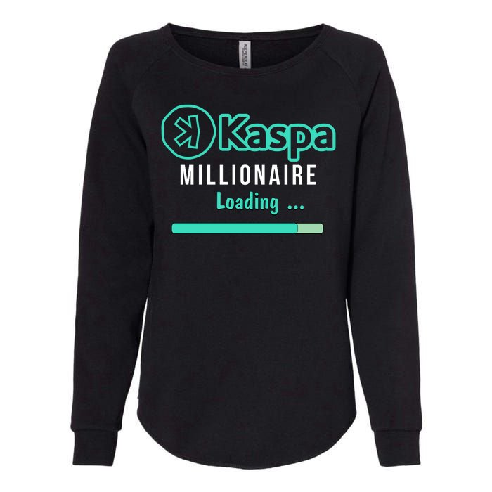 Kaspa Crypto Millionaire Loading Kaspa Miner Crypto Bullrun Womens California Wash Sweatshirt