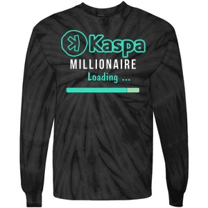 Kaspa Crypto Millionaire Loading Kaspa Miner Crypto Bullrun Tie-Dye Long Sleeve Shirt