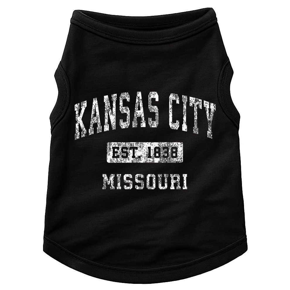 Kansas City Missouri Mo Vintage Established Kc Sports Doggie Tank