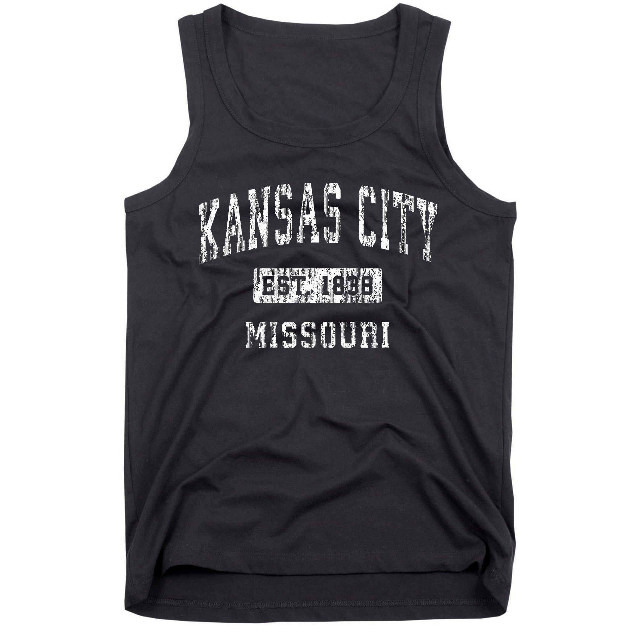 Kansas City Missouri Mo Vintage Established Kc Sports Tank Top