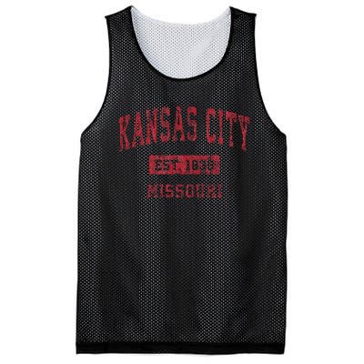 Kansas City Missouri Mo Vintage Sports Design Mesh Reversible Basketball Jersey Tank