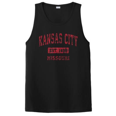 Kansas City Missouri Mo Vintage Sports Design PosiCharge Competitor Tank