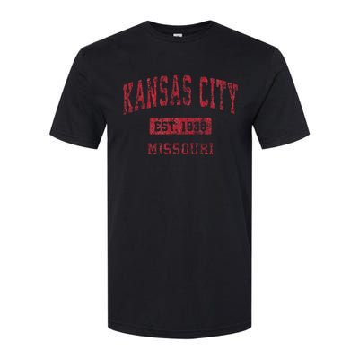 Kansas City Missouri Mo Vintage Sports Design Softstyle CVC T-Shirt