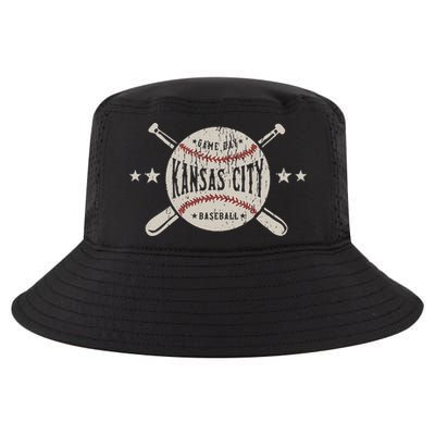 Kansas City Missouri Kc Vintage Baseball Cool Comfort Performance Bucket Hat