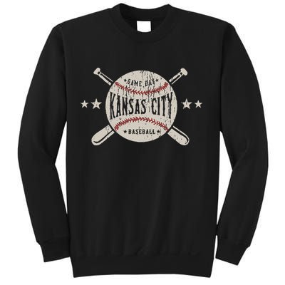 Kansas City Missouri Kc Vintage Baseball Sweatshirt