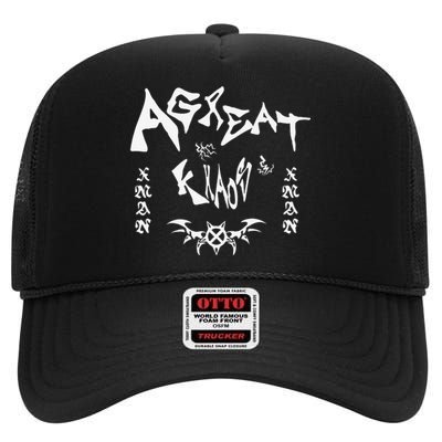 Ken Carson Merch Design Agc Gift High Crown Mesh Back Trucker Hat