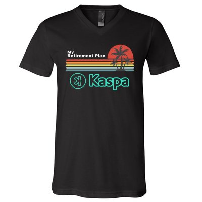 Kaspa Crypto My Retirement Plan Kaspa Miner Kaspa Mining Crypto Bullrun V-Neck T-Shirt