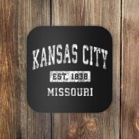 Kansas City Missouri Mo Vintage Established Kc Sports Coaster