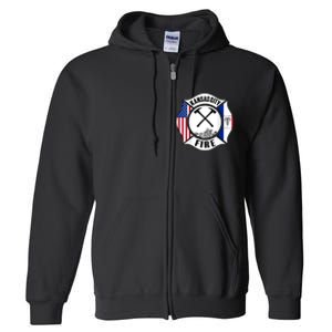 Kansas City Missouri Fire Rescue Department Firefighters Full Zip Hoodie