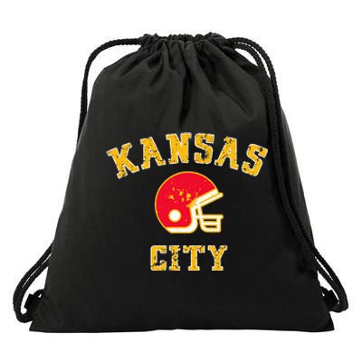 Kansas City Missouri Pride Love Gift KC Retro Drawstring Bag