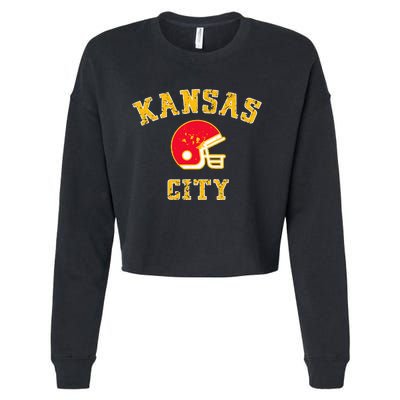 Kansas City Missouri Pride Love Gift KC Retro Cropped Pullover Crew