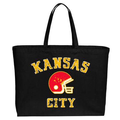 Kansas City Missouri Pride Love Gift KC Retro Cotton Canvas Jumbo Tote